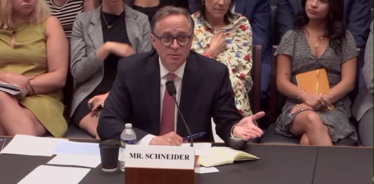 MRC FSA VP Dan Schneider testifies at the House hearing "Rising Threat: America’s Battle Against Antisemitic Terror."