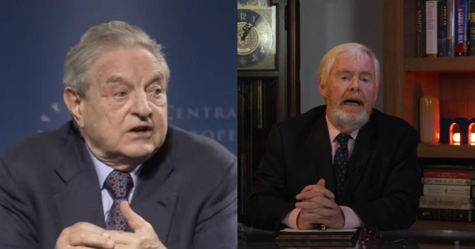 Left: George Soros; Right: Brent Bozell