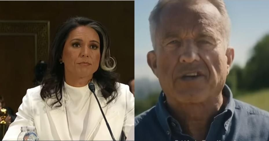 Left: Director of National Intelligence Tulsi Gabbard; Right: HHS Secretary Robert F. Kennedy, Jr.