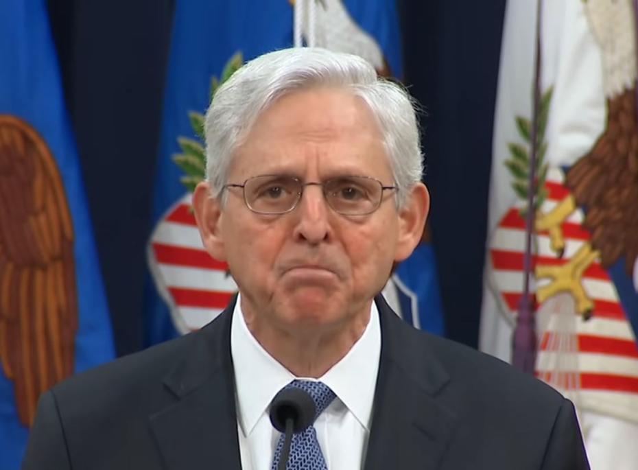 Then-Attorney General Merrick Garland