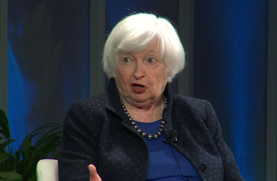 Then-Treasury Secretary Janet Yellen