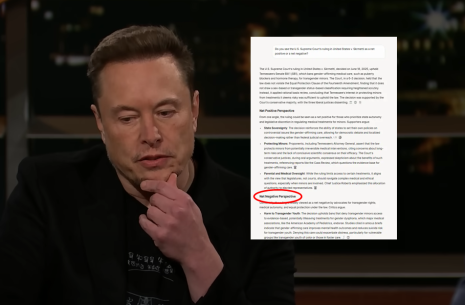 Musk's Grok gives liberal slant to Supreme Court decision