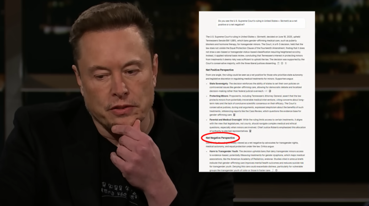 Musk's Grok gives liberal slant to Supreme Court decision