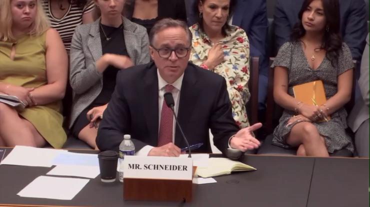 MRC FSA VP Dan Schneider testifies at the House hearing "Rising Threat: America’s Battle Against Antisemitic Terror."