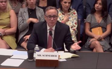 MRC FSA VP Dan Schneider testifies at the House hearing "Rising Threat: America’s Battle Against Antisemitic Terror."